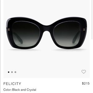Krewe Black Felicity Sunglasses